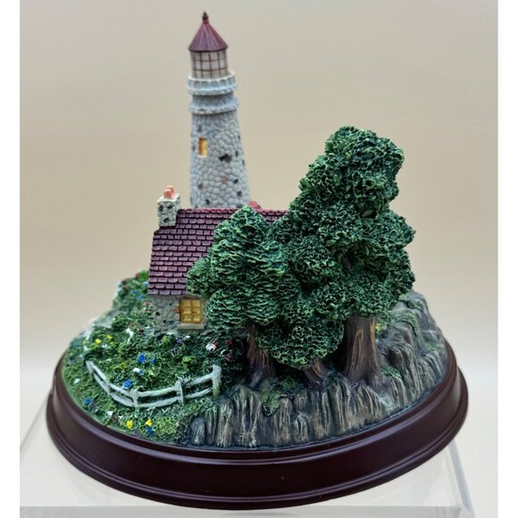 Thomas Kinkade Seaside Memories Lighted Lighthouse The Light Of Peace - Picture 9 of 16
